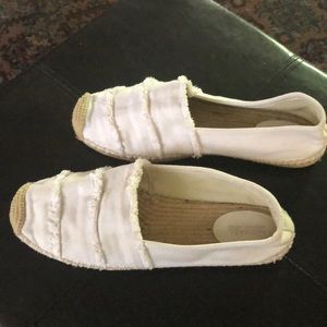 Michael Kors white flat espadrille